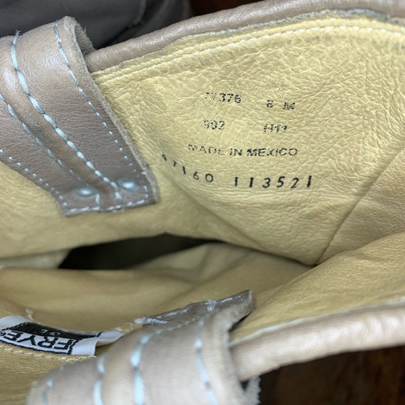 Pre-love Frye Boots Mushroom Colored Leather - Picture 3 of 5